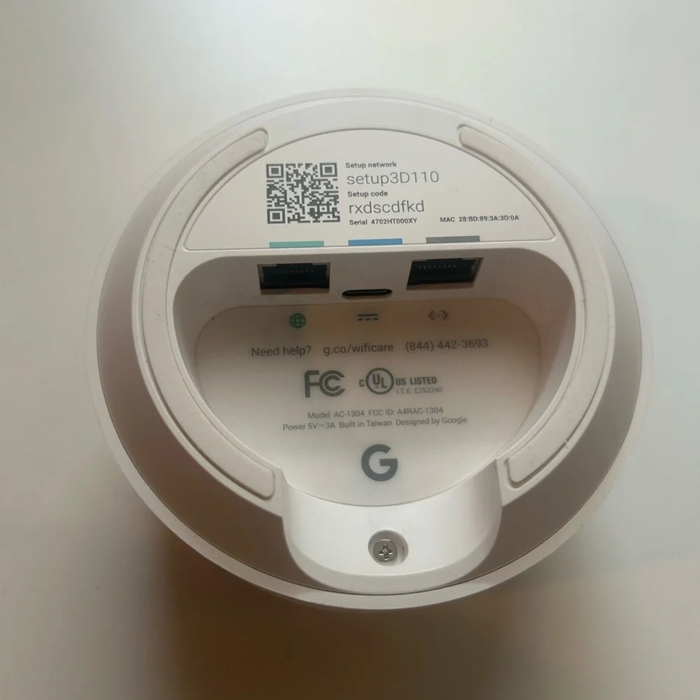 Google AC-1304 WiFi Solution Single WiFi point router